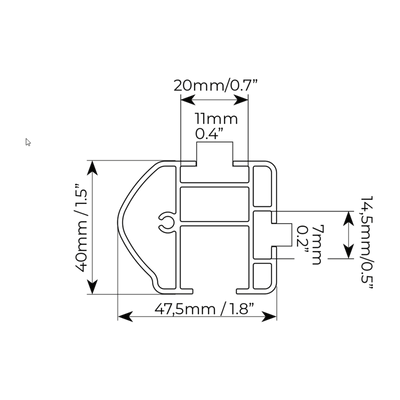 Barres de toit Menabo Professional Airdyn